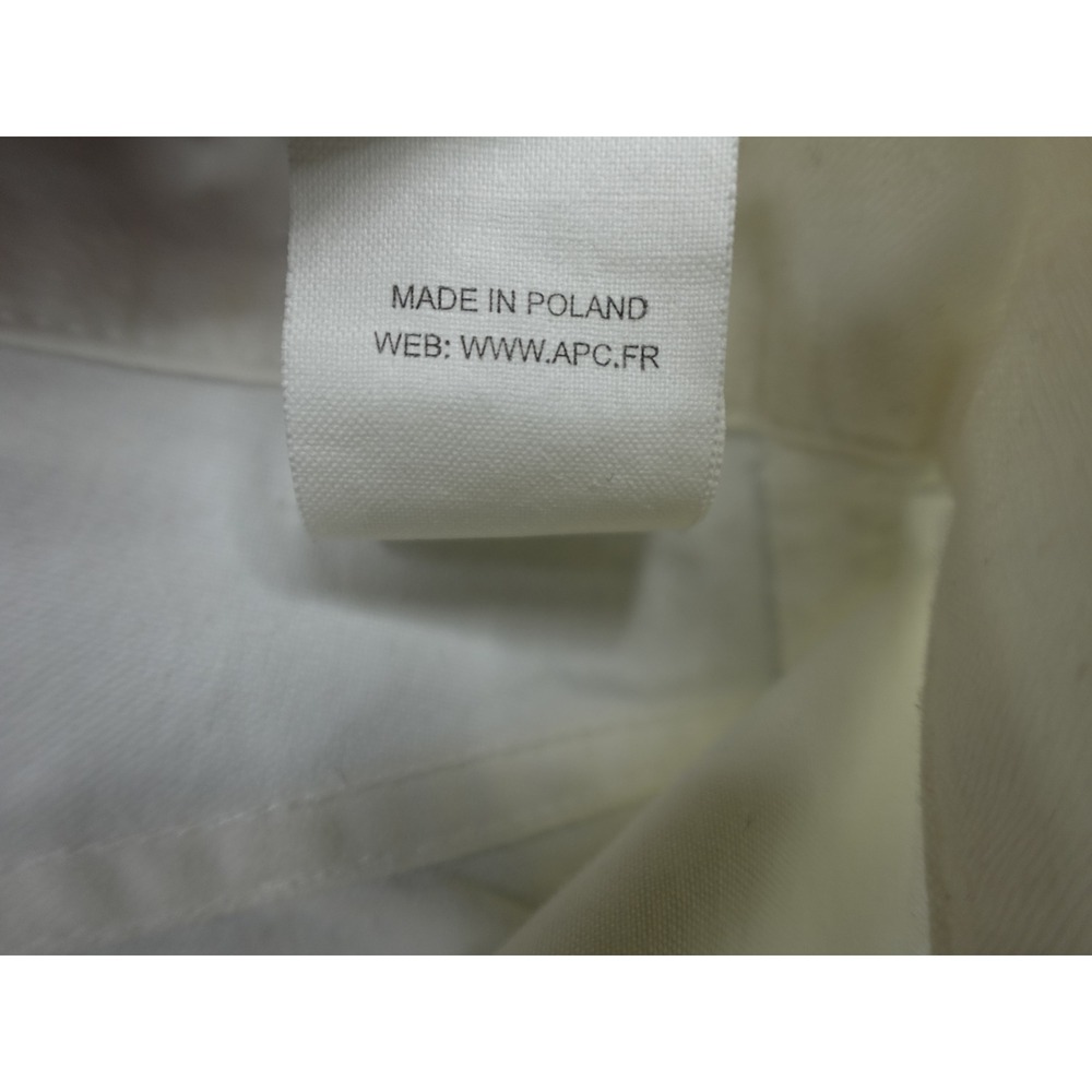 A.P.C. Tailored Cotton Shorts Mens S Cream Button Fly 5-Pocket Designer - Picture 4 of 9